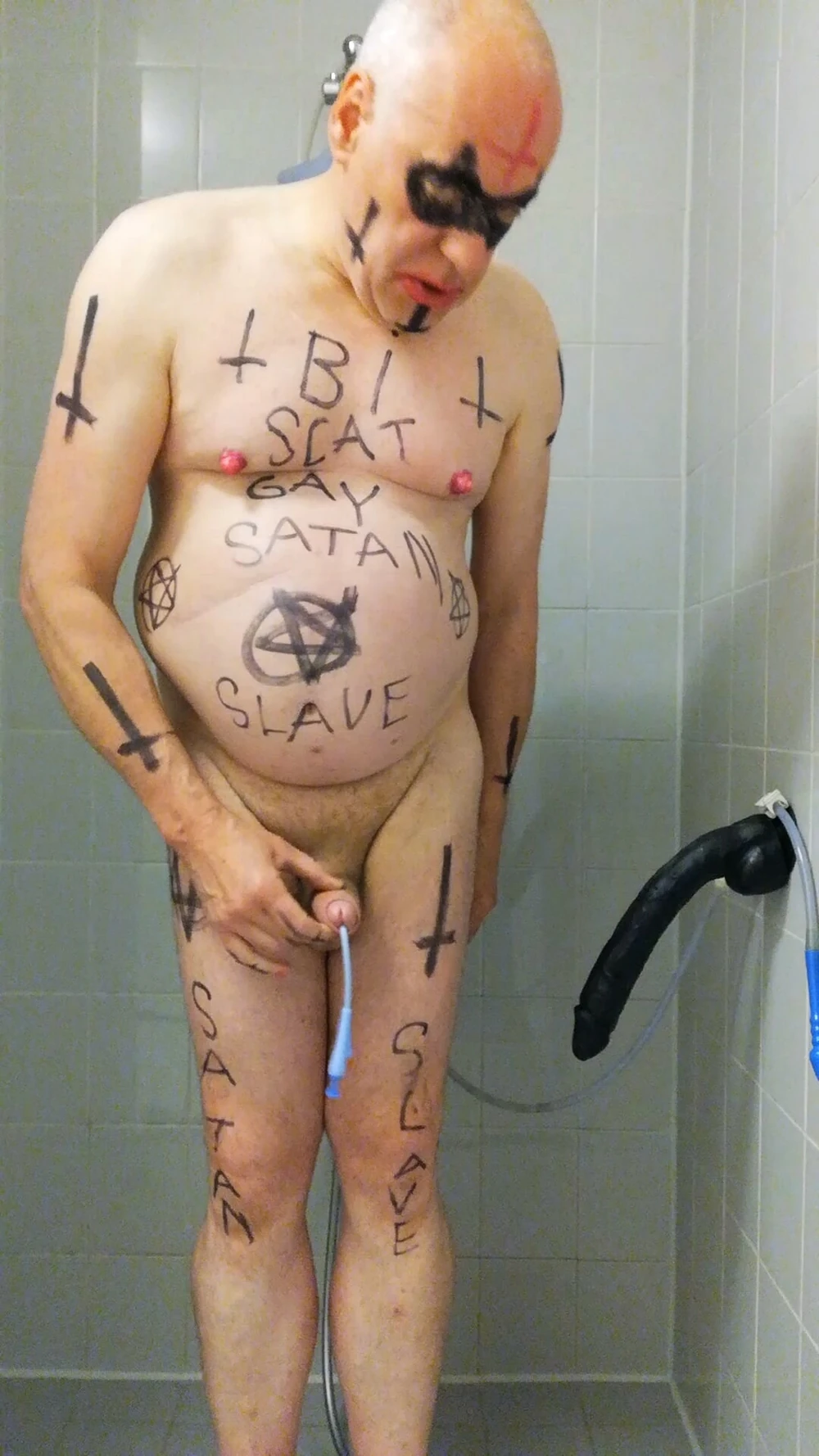 Satan slave is ready for bisexual enema sacrifice #4
