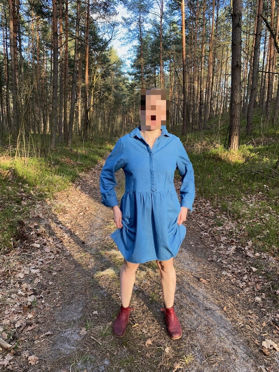 Shy pussy in the forest #11