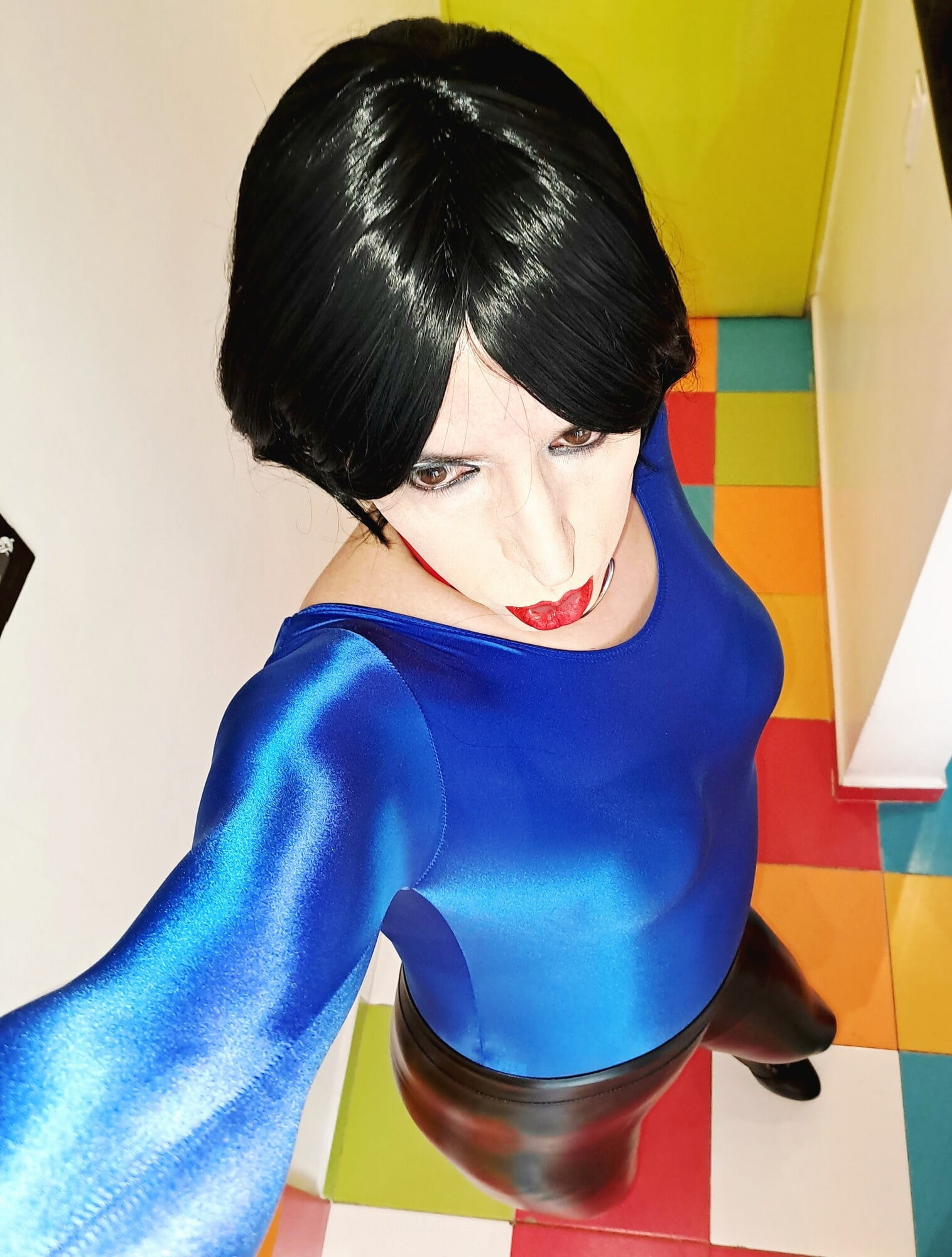 Blue body and black leggins #5