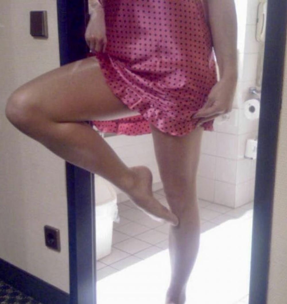 Pink Nightie and Pantyhose  #15