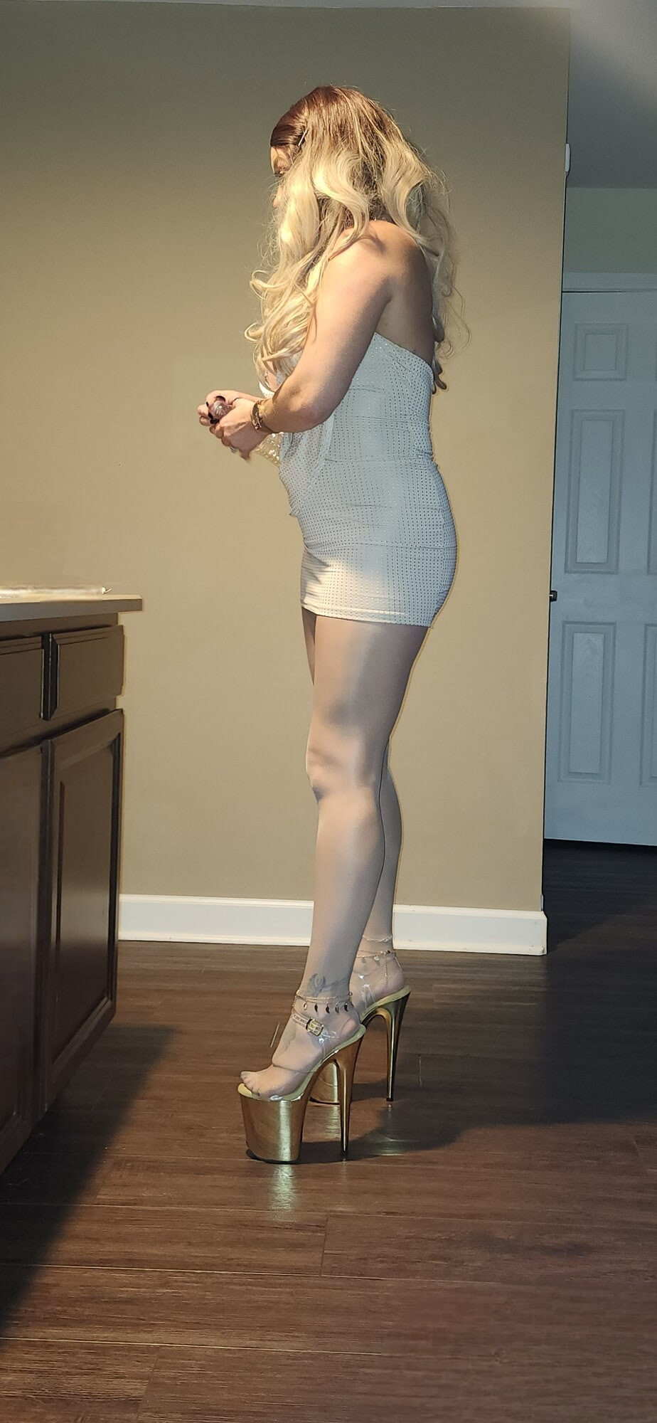 High Heels Pantyhose And Sexy Dress #37