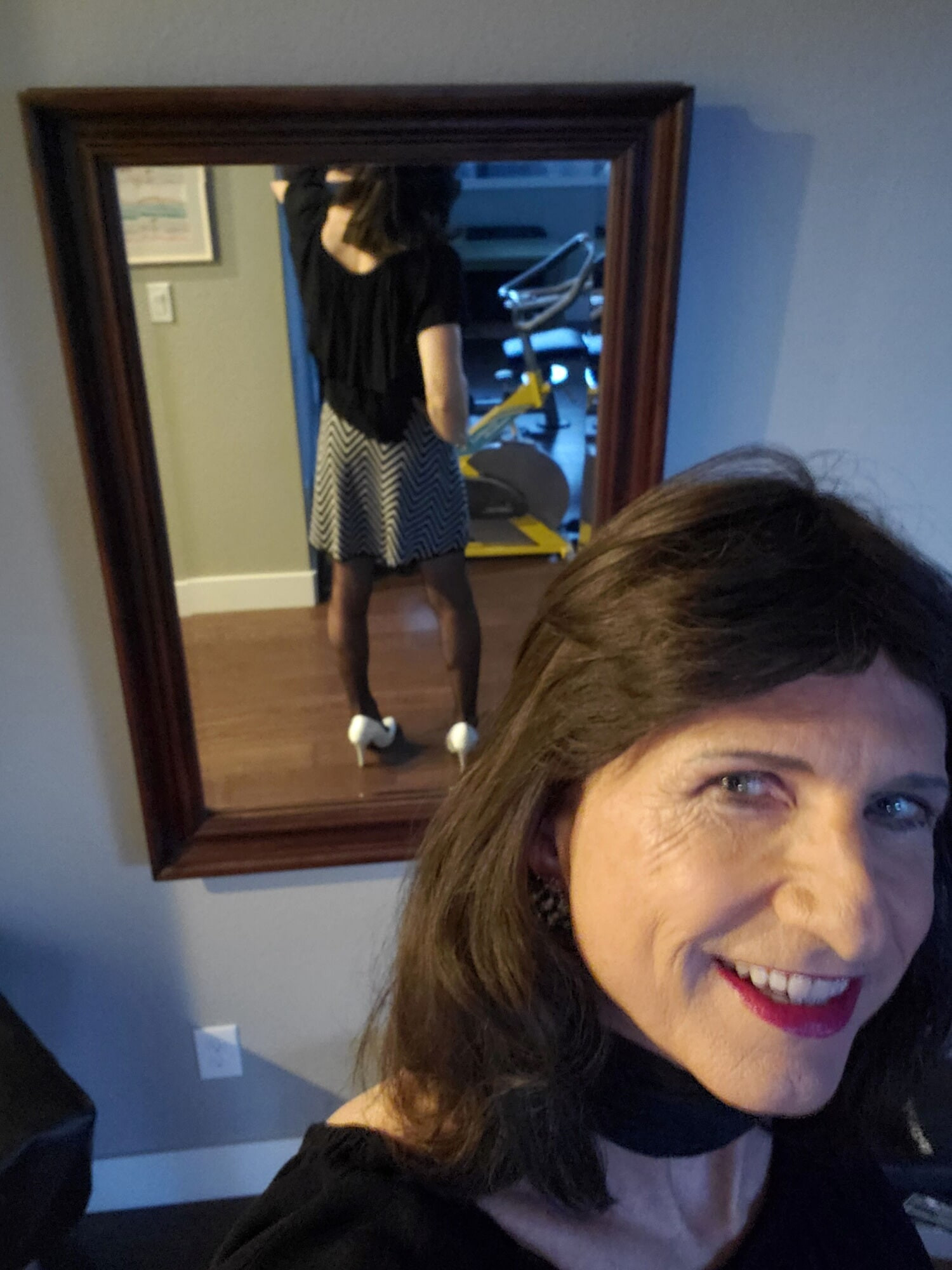Black and White mini skirt