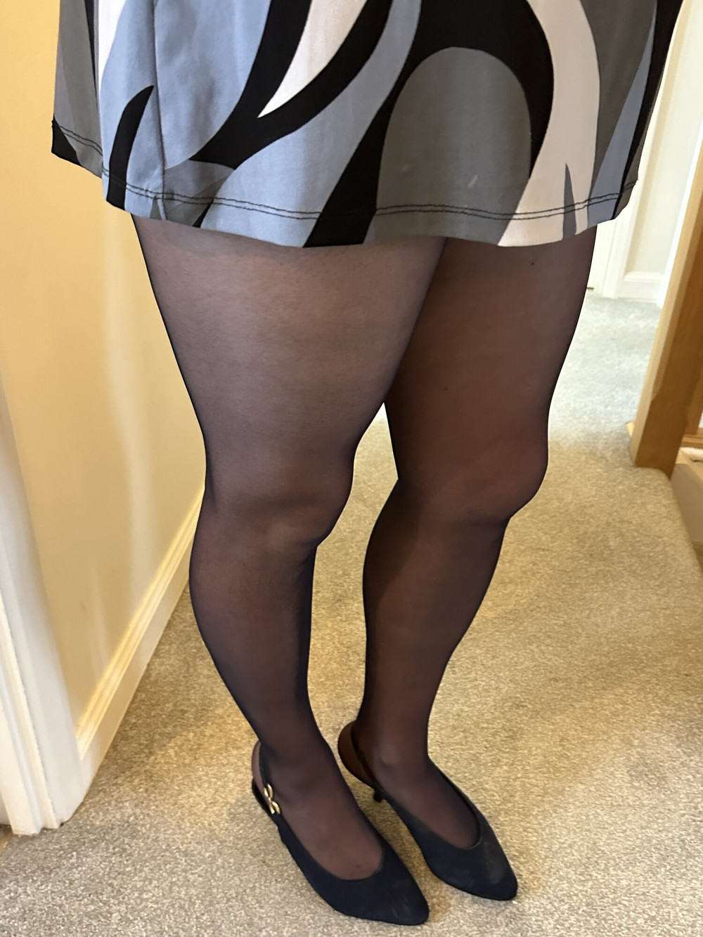 Navy Blue sheer tights #9