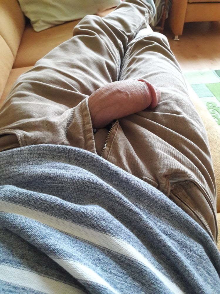 Big cock out of pants