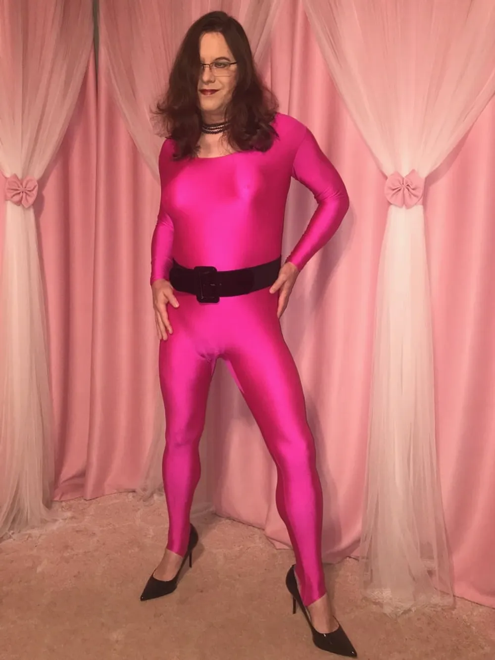 Joanie - Hot Pink Catsuit #5