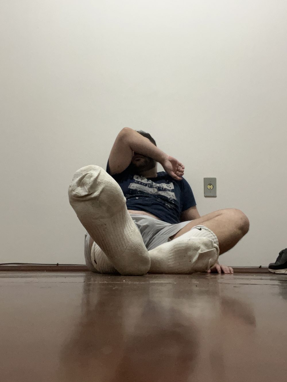 Chubby boy feet with socks dirty  #9