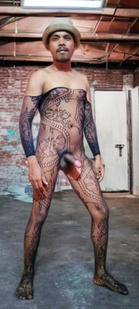 Stockings naked body