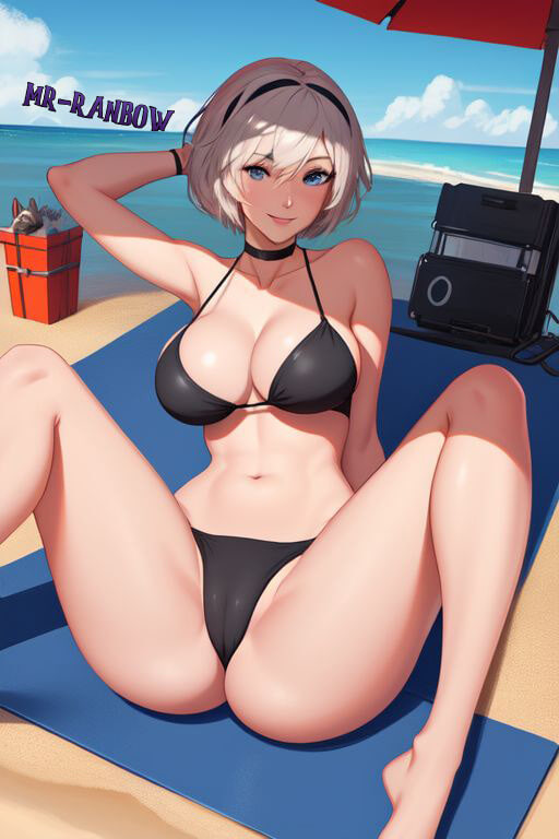 2B is relaxing on the beach 😎 #3
