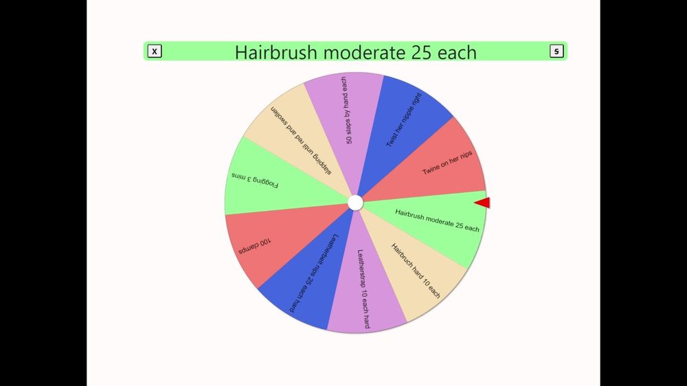 The tit torture wheel - game #36