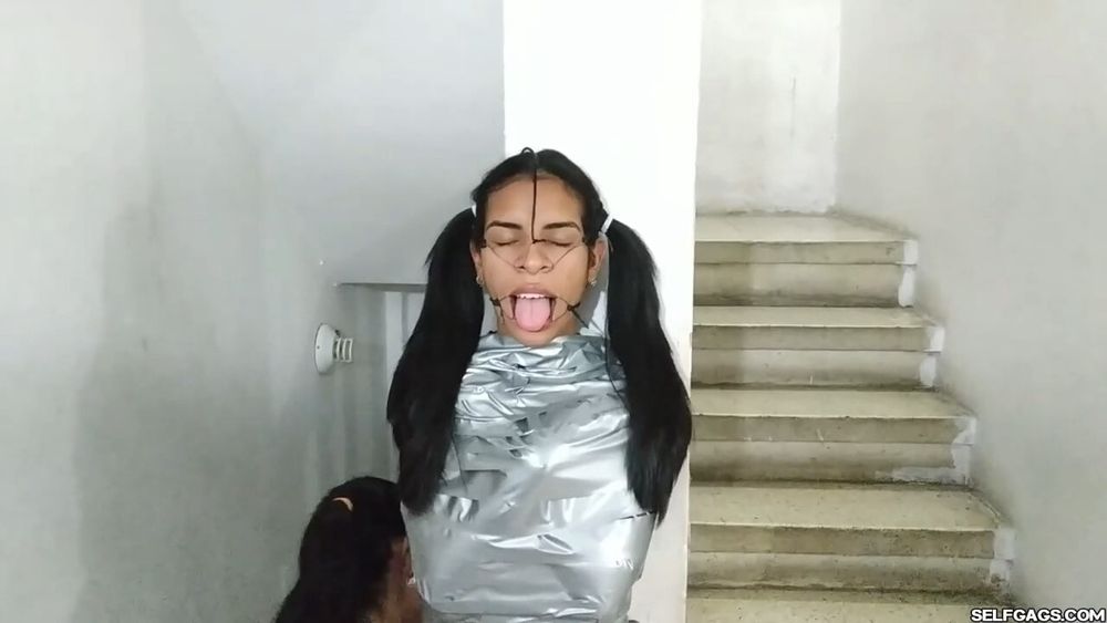 Mummified Latina Slut Mouth Hooked And Helpless #17