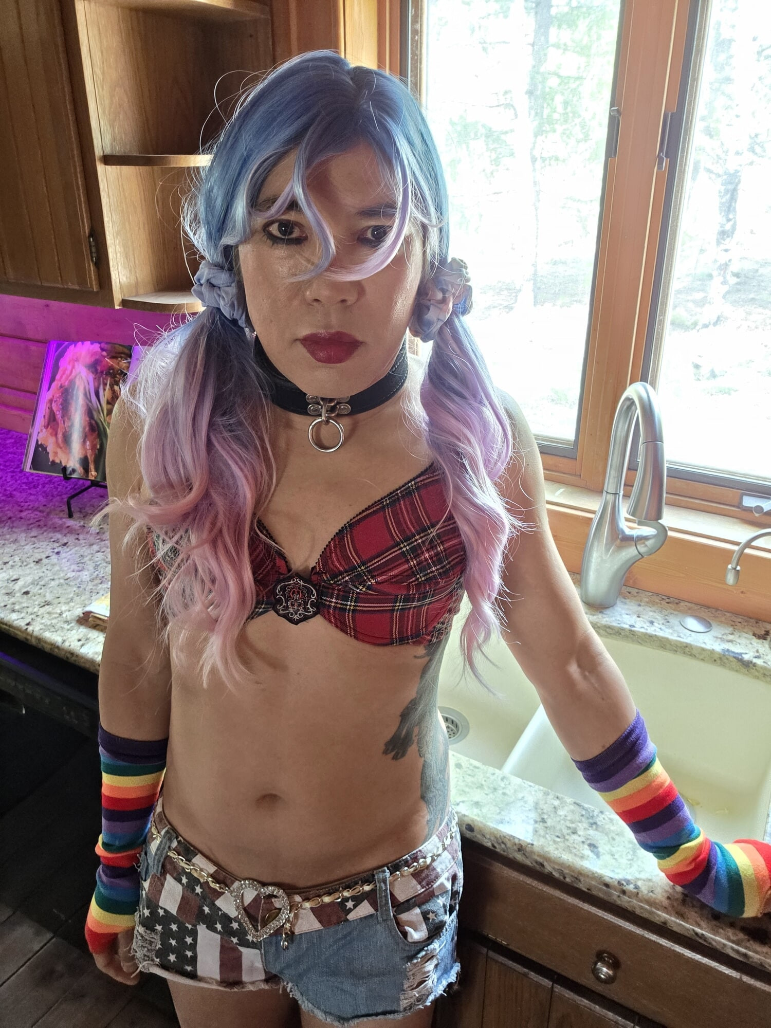 USA Daisy Dukes Shorts TGirl #12