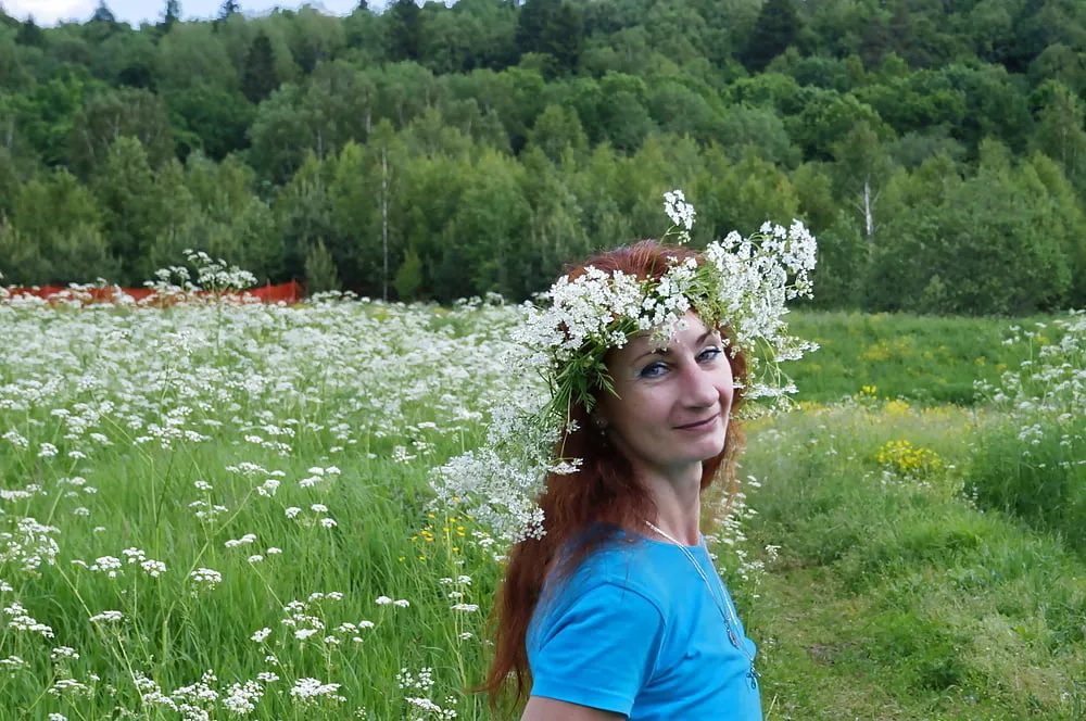 My Wife in White Flowers (near Moscow) #17