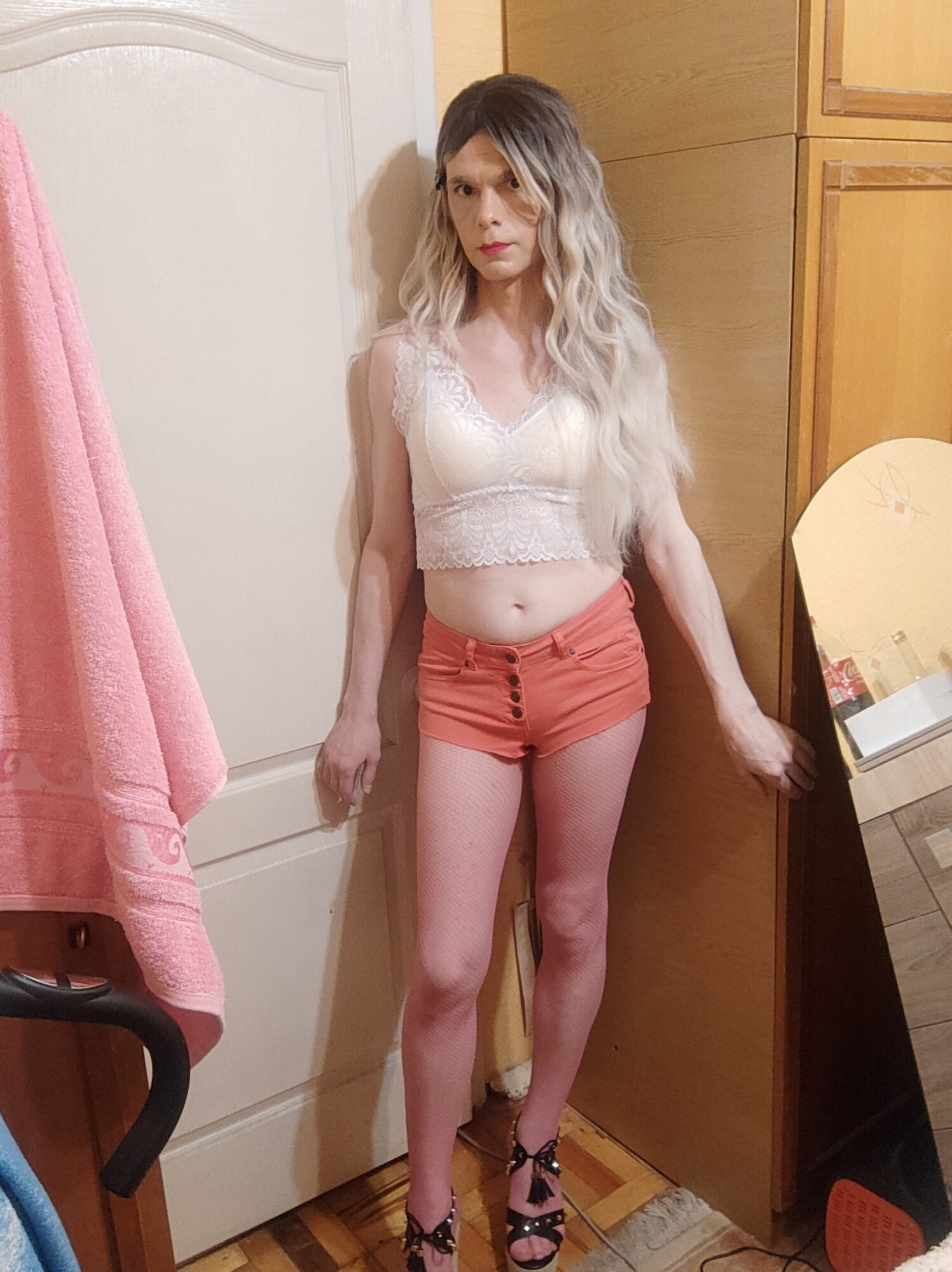 MarinaTS - my new set in pink shorts