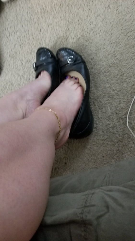 Playing in my shoe closet pretty feet heels flats milf  wife #36
