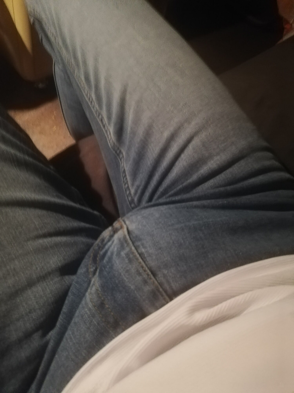 Showing off my horny bulging jeans #36