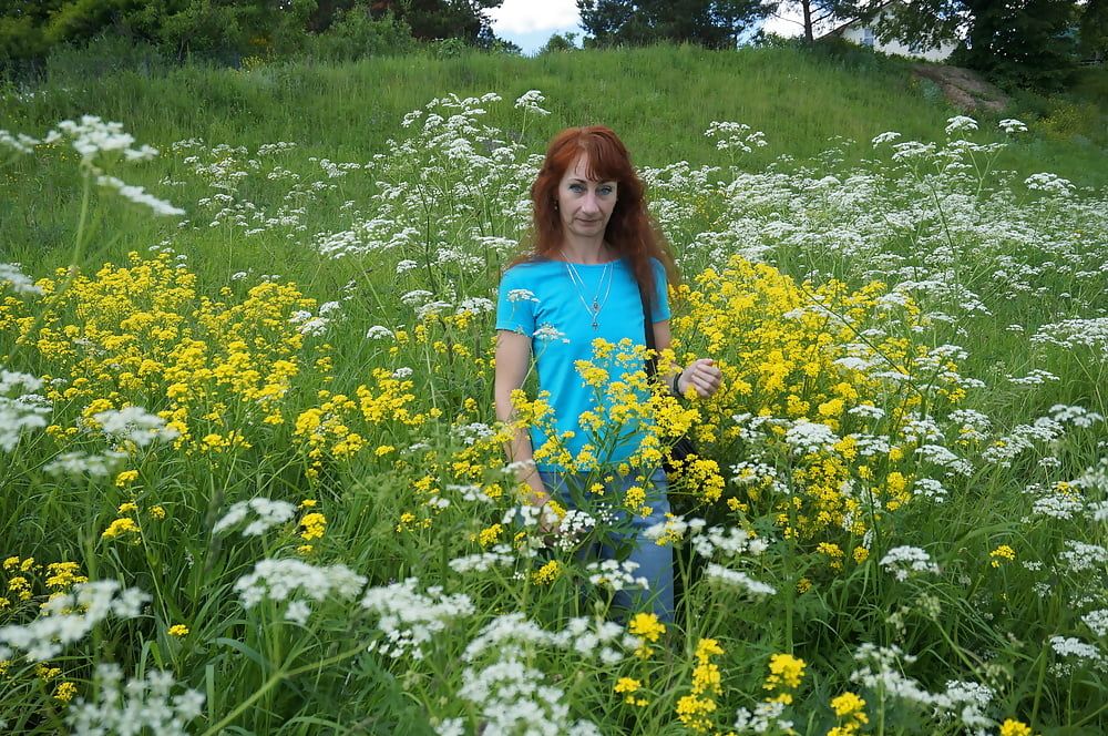 My Wife in White Flowers (near Moscow) #38