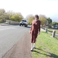 Crossdress Road trip to Historic town.