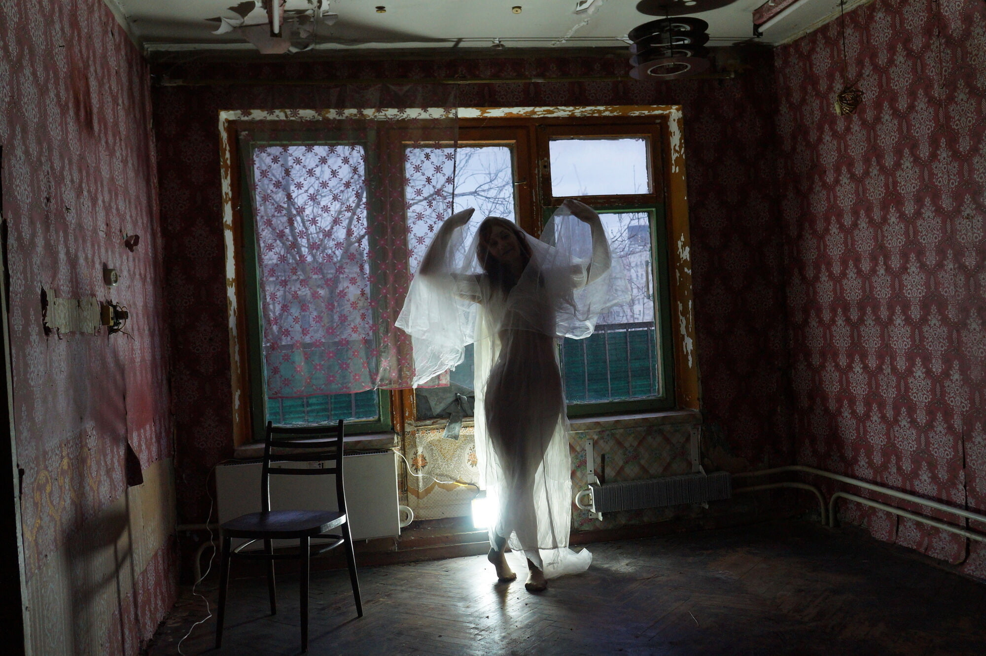 Ghost in a-maj in abandoned House #50