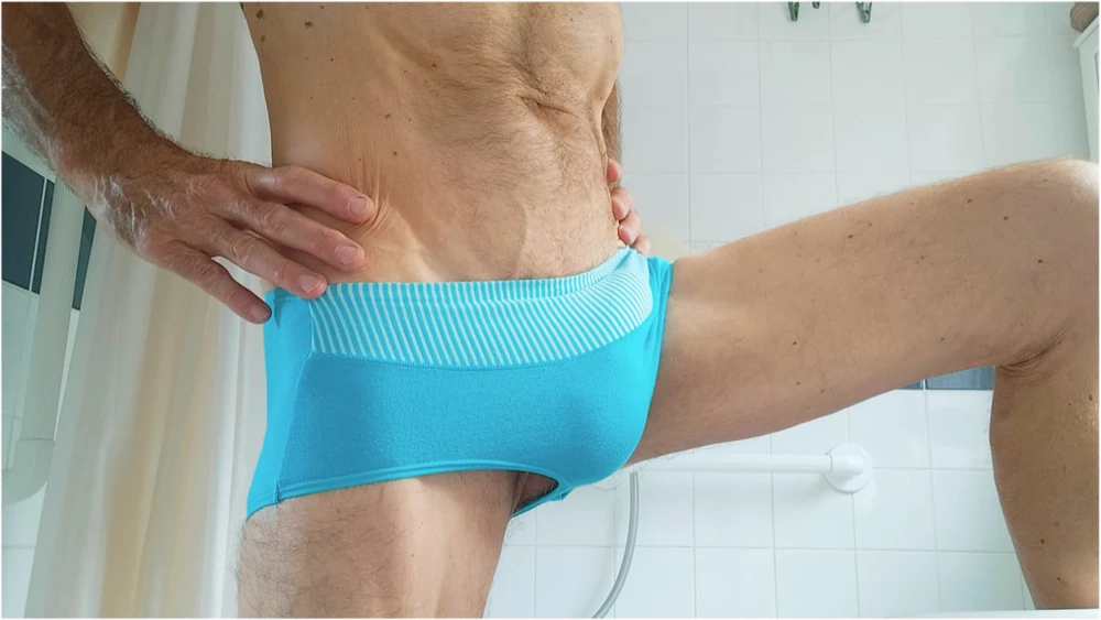 More of my cock in hot pants underwear - Hypospadias UK #2