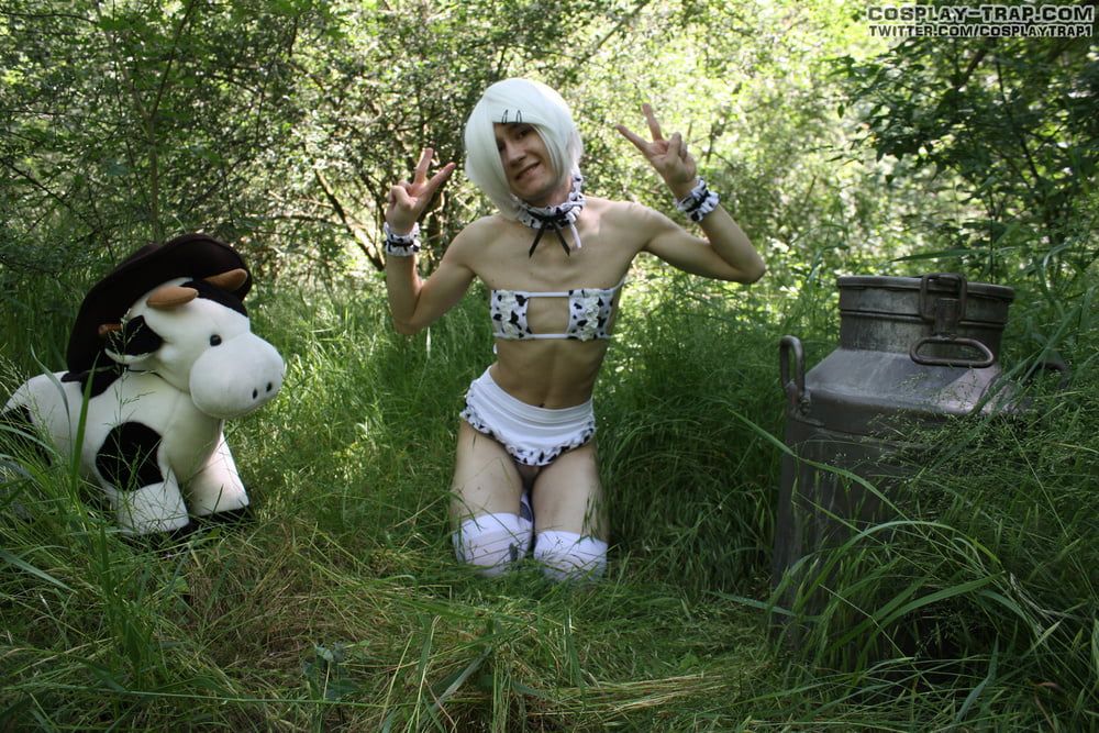  Crossdress trap cow in the wild #4