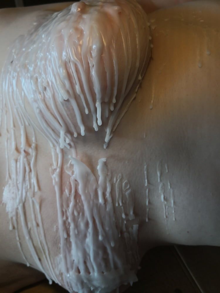 Breasts in hot wax #4