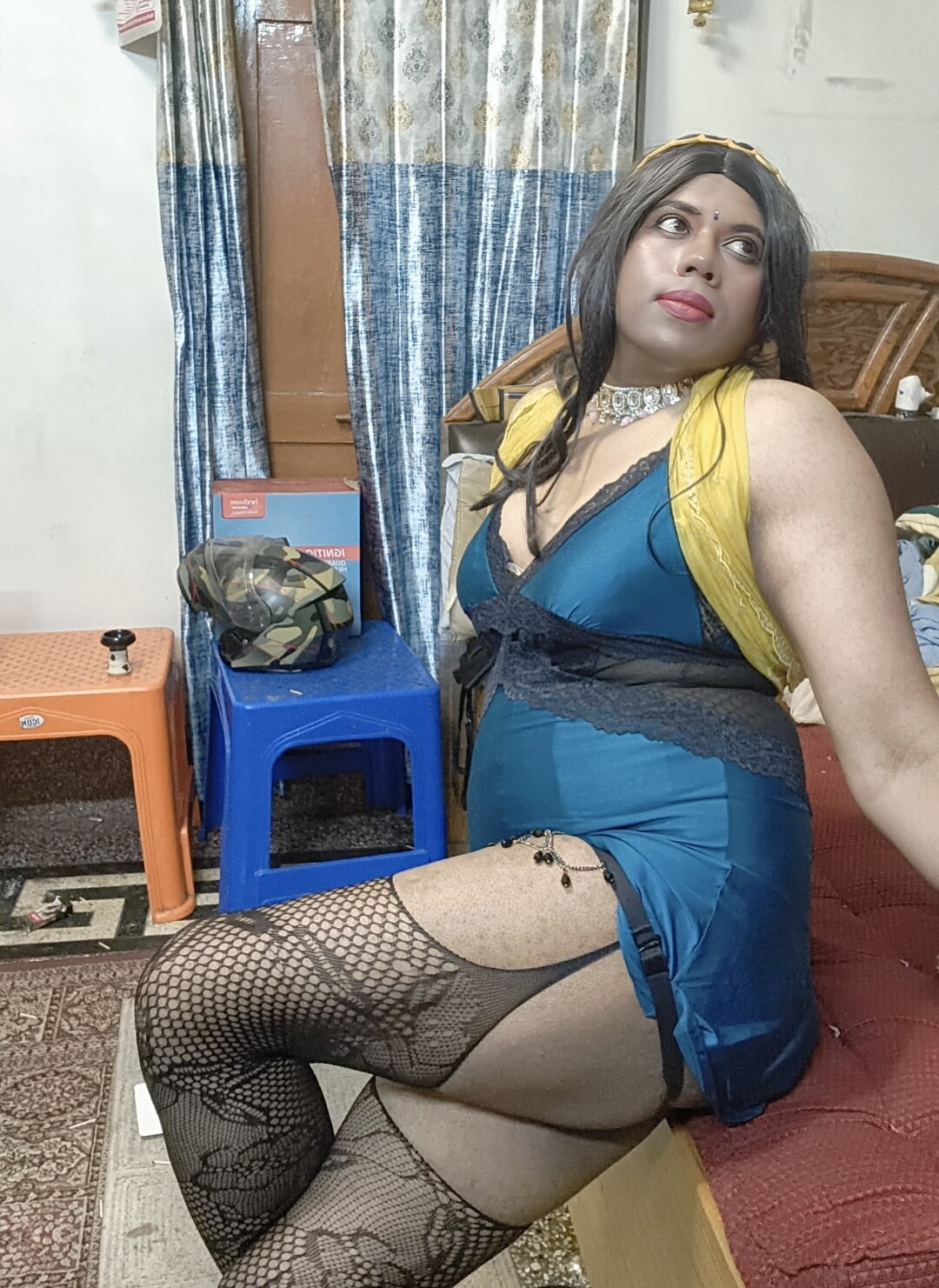 Verronika69 Sexy Desi Queen in Fishnets #12