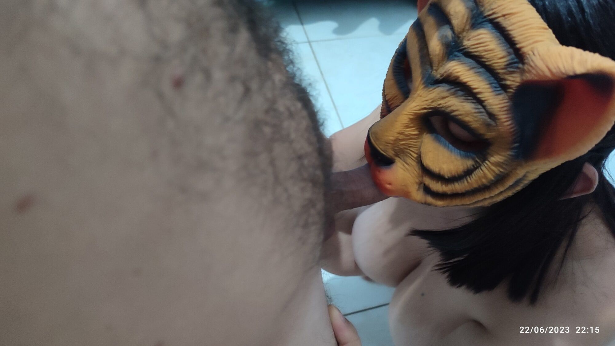 MY MARRIED HER WITH TIGER AND MOUSE MASK COSPLAY FANTASY SEX #6