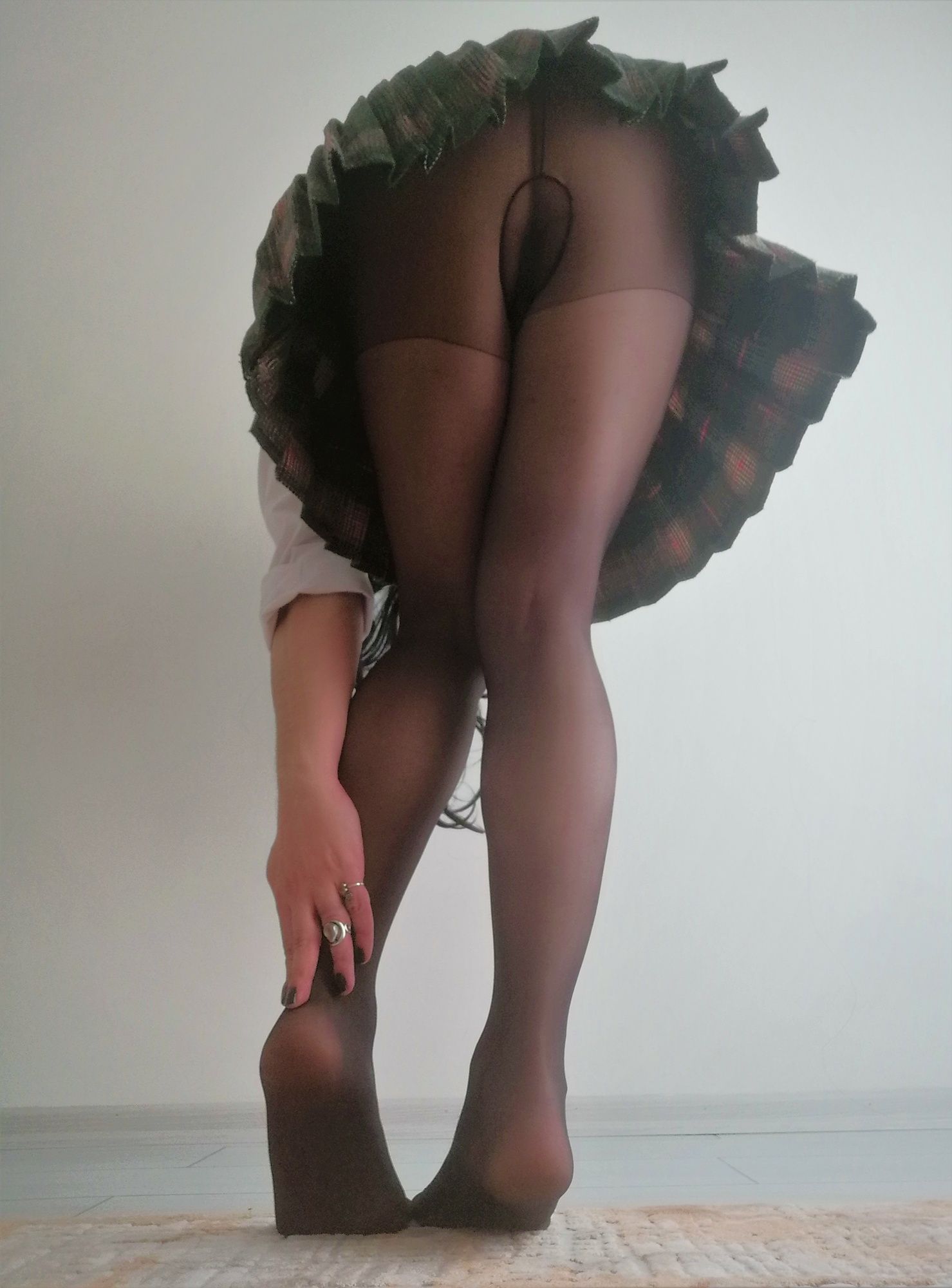Black Pantyhose & Skirt #26