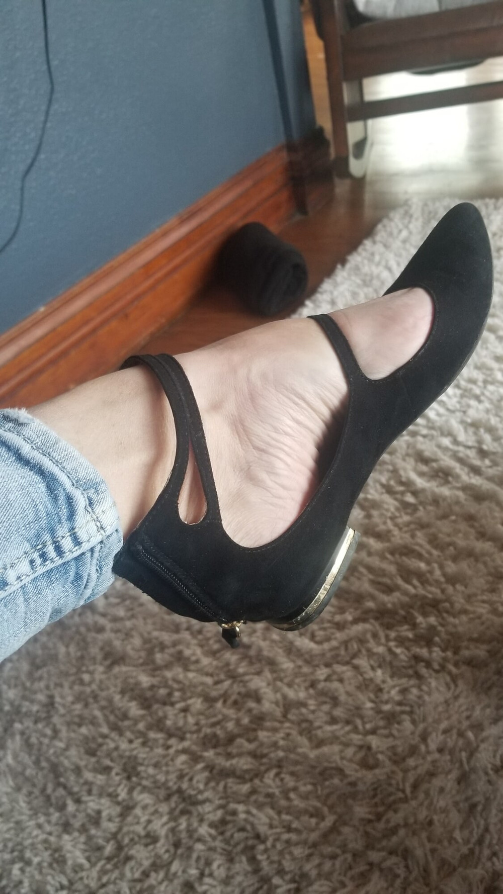 Wearing and Fucking my Girlfriends Shoes #3