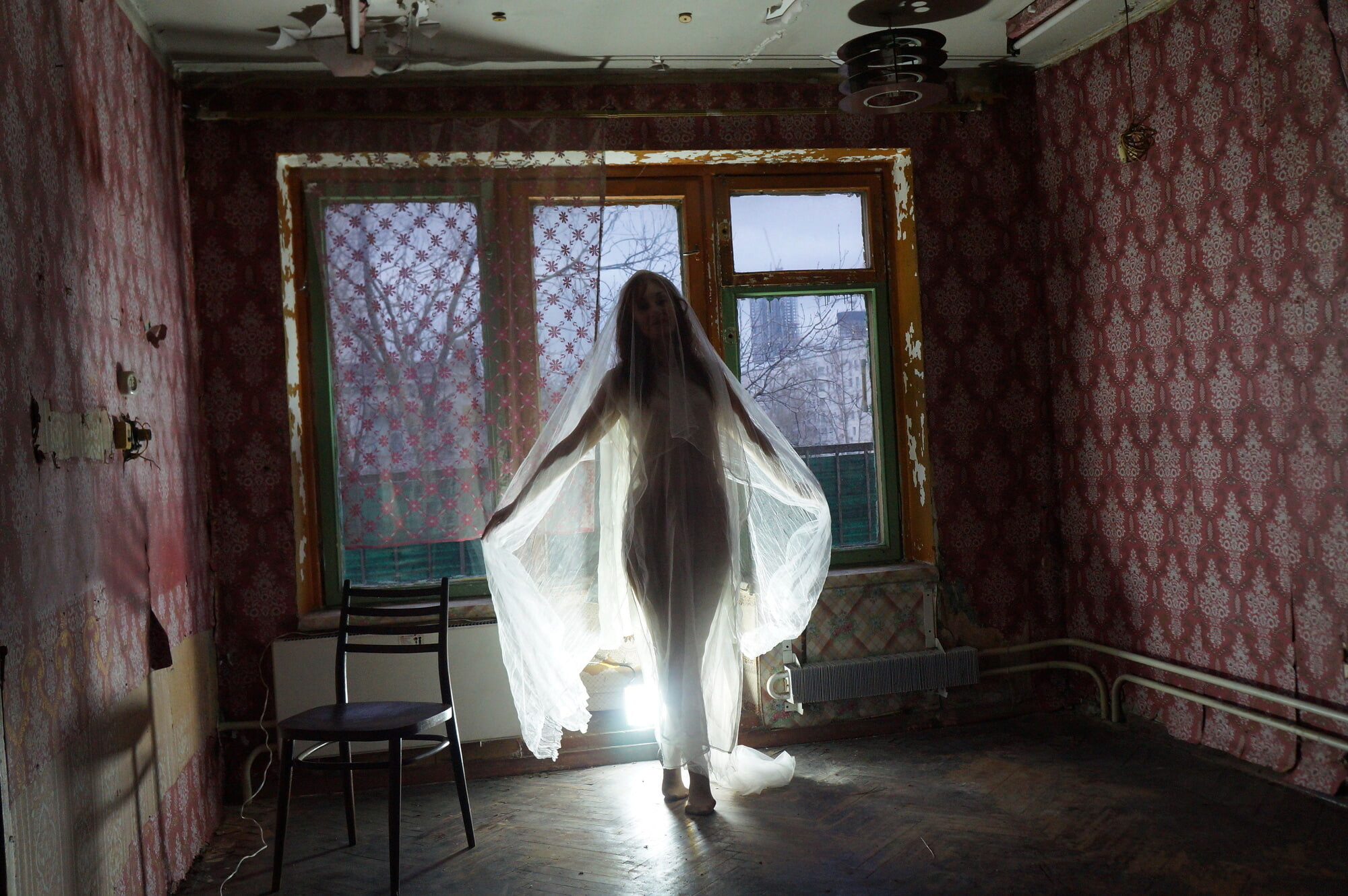 Ghost in a-maj in abandoned House #8