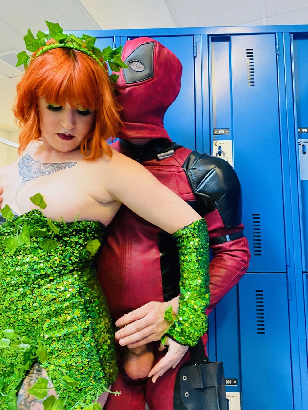 GYM LOCKER ROOM SEX with Poison Ivy &amp; Deadpool (HOT) #16