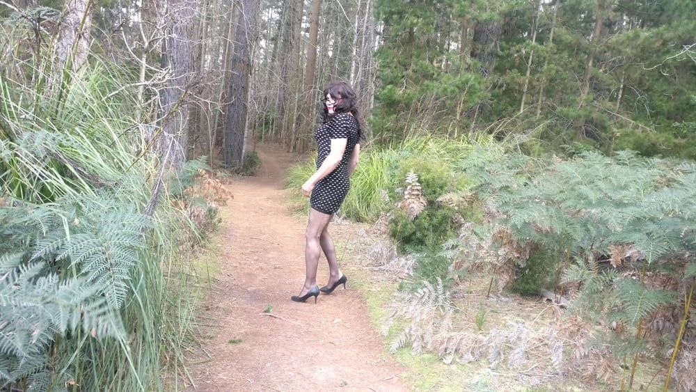 Crossdress Roadtrip Forest walk #8