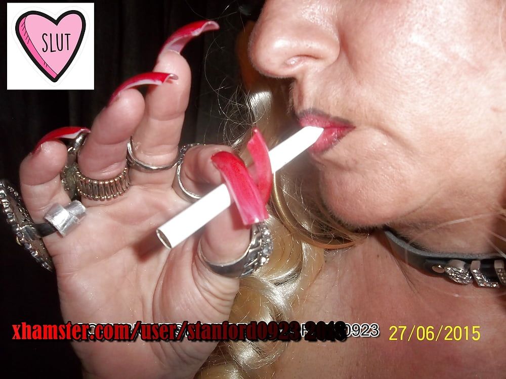 LONG NAILS SMOKING SLUT #49