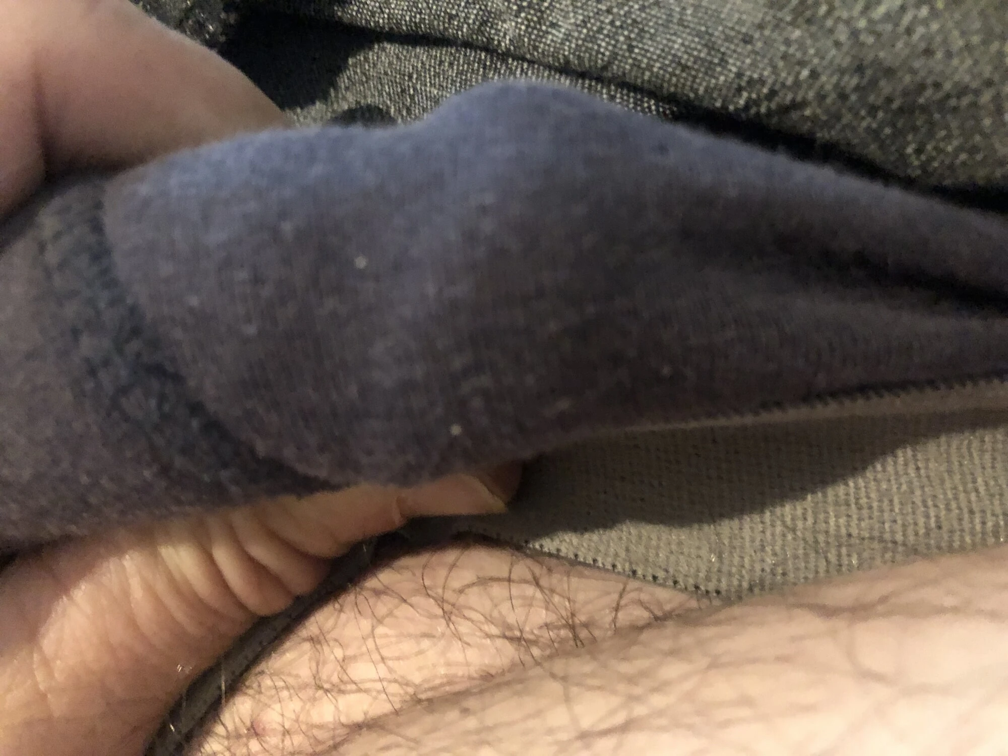 Photo of my cock not yet out of its case !?...