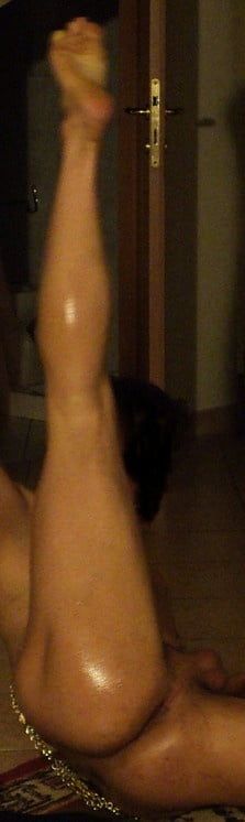 My oiled legs  #3