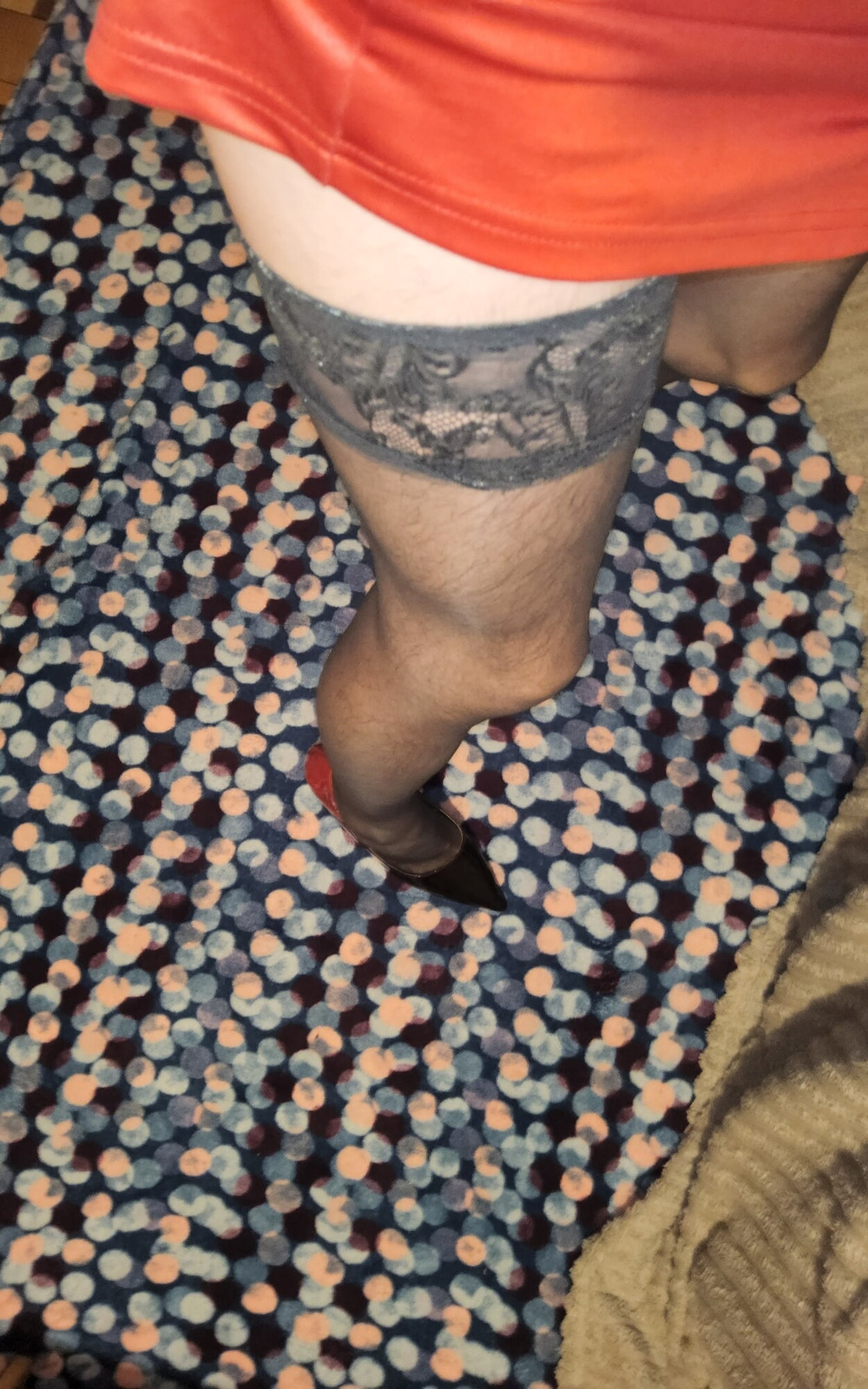 Teasing in My Black Stocking #18