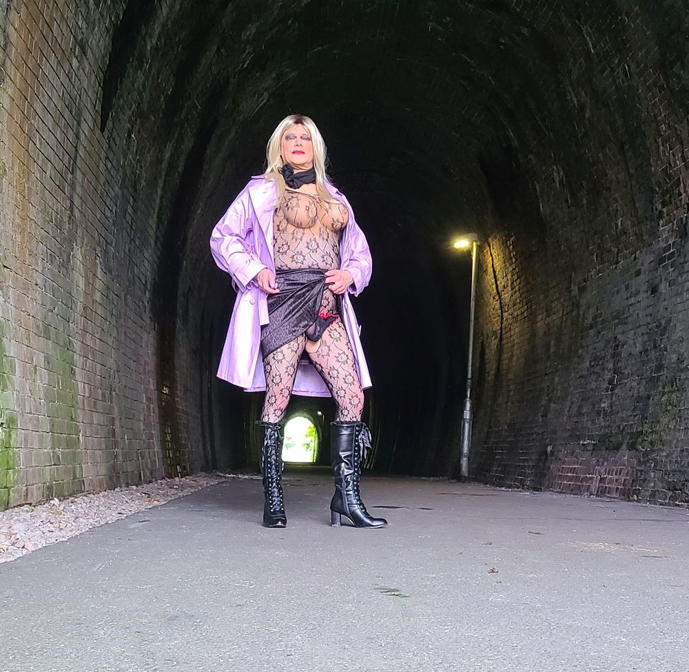 sissy in old tunnel #5