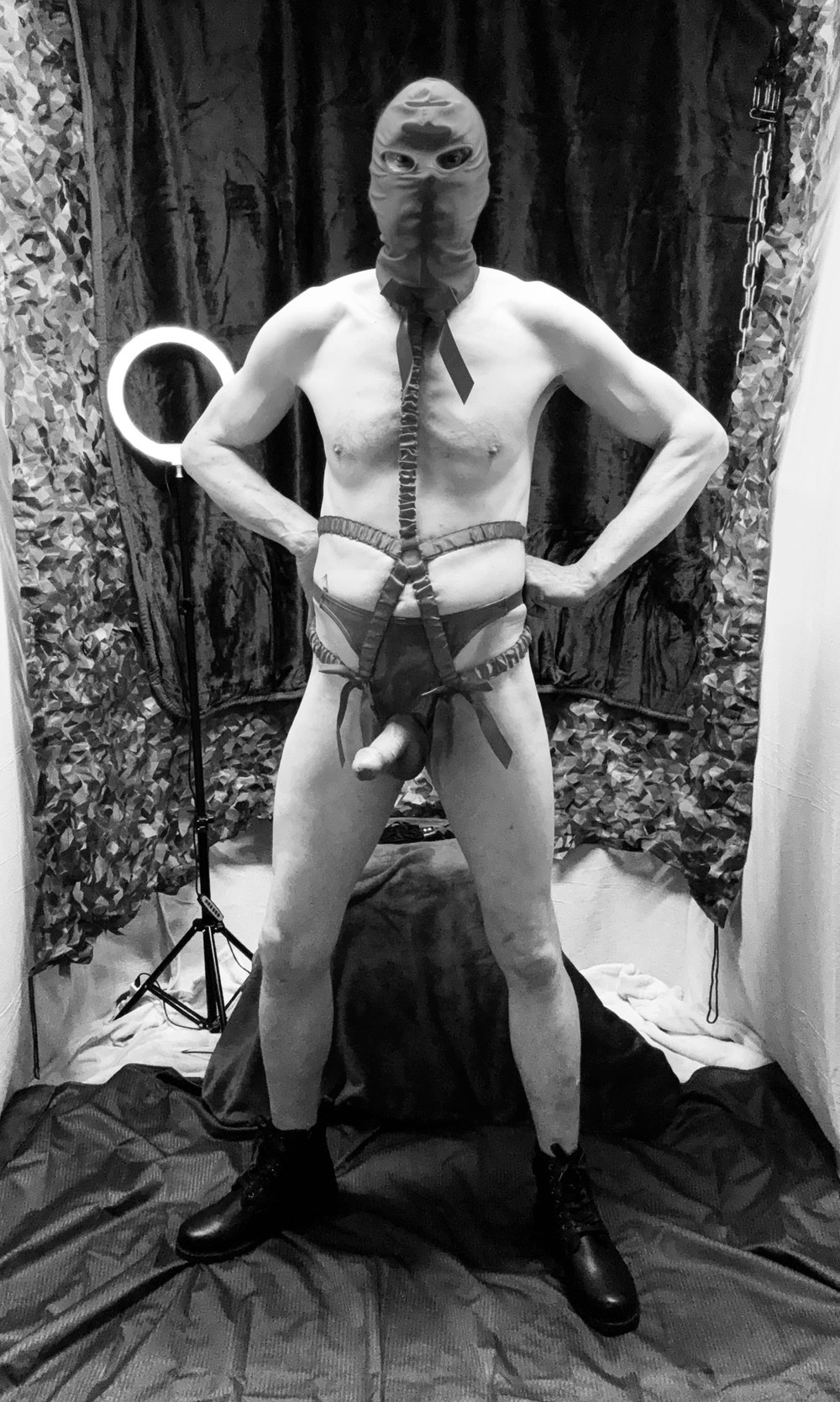 Kinky Cock Show In Black And White #2