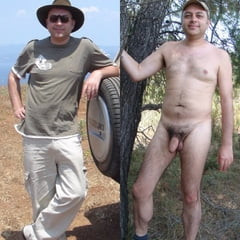 Clothed and naked
