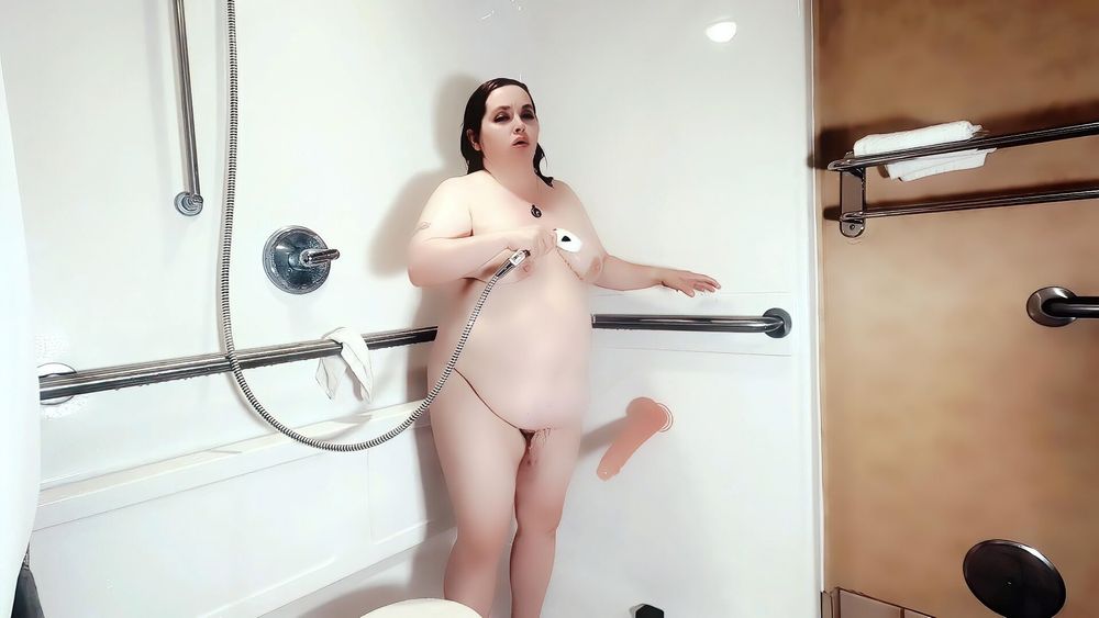 Showering and Big Dildo Photoset #8