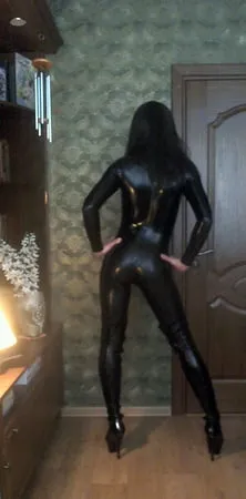 latex catsuit         