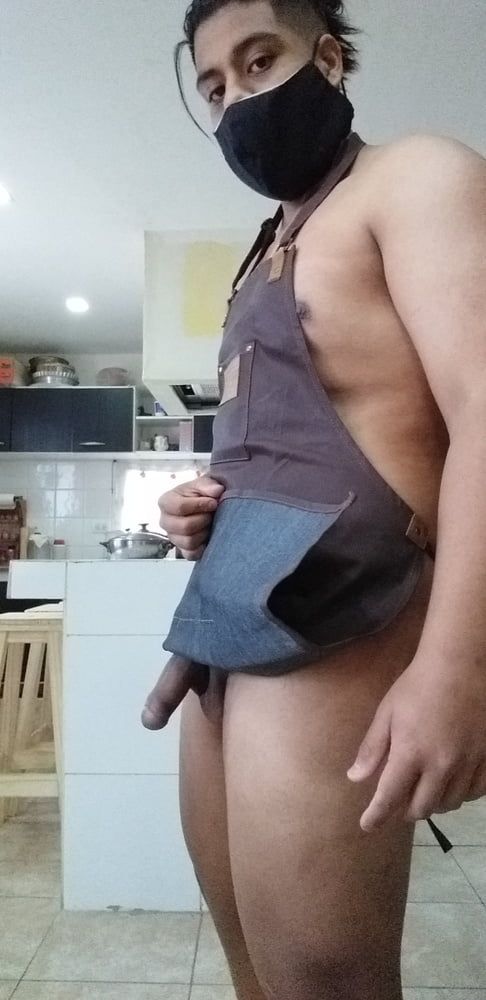 posing in the kitchen #9