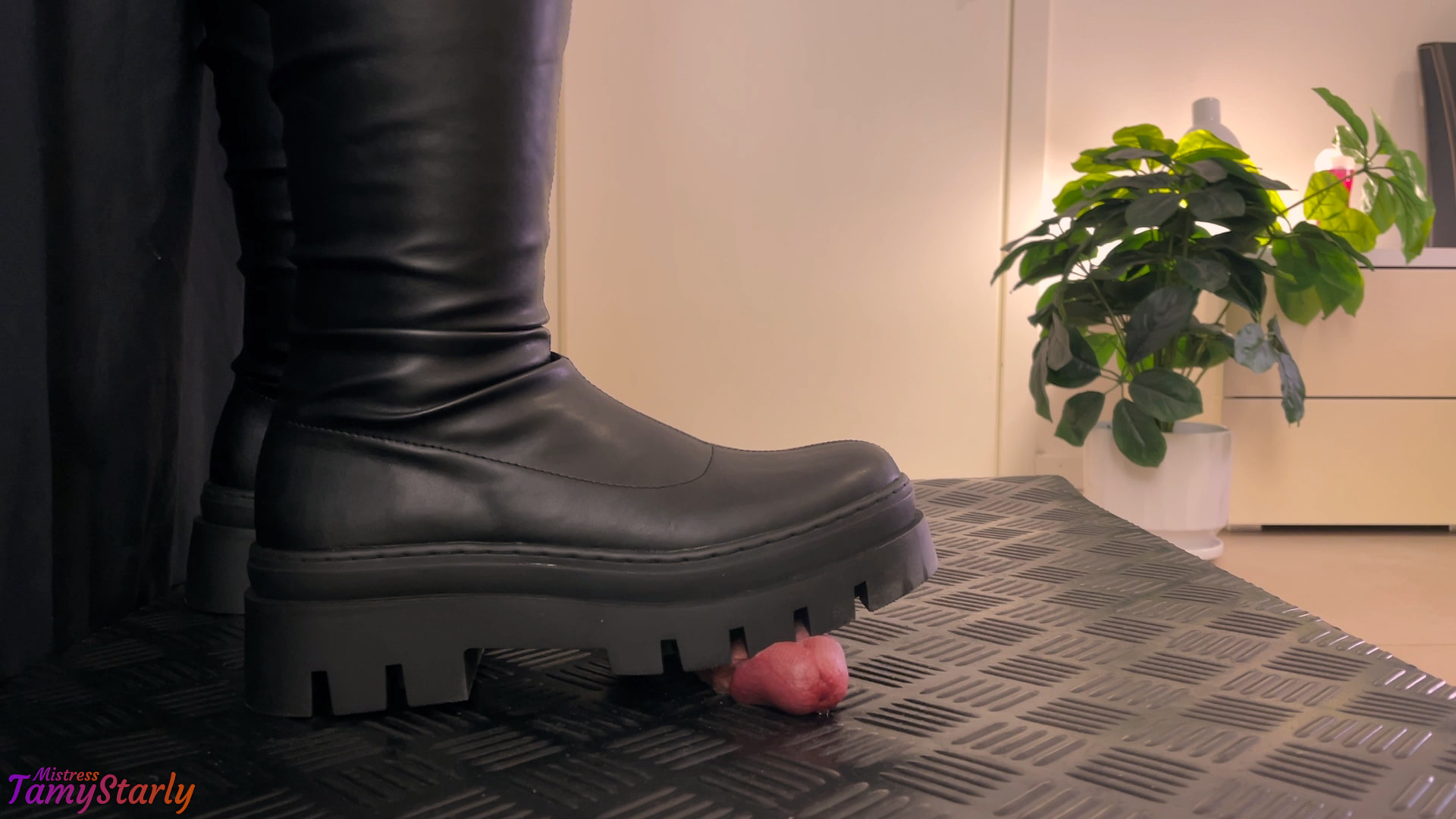 Cock and Balls Grinding in Fall Knee High Boots #5