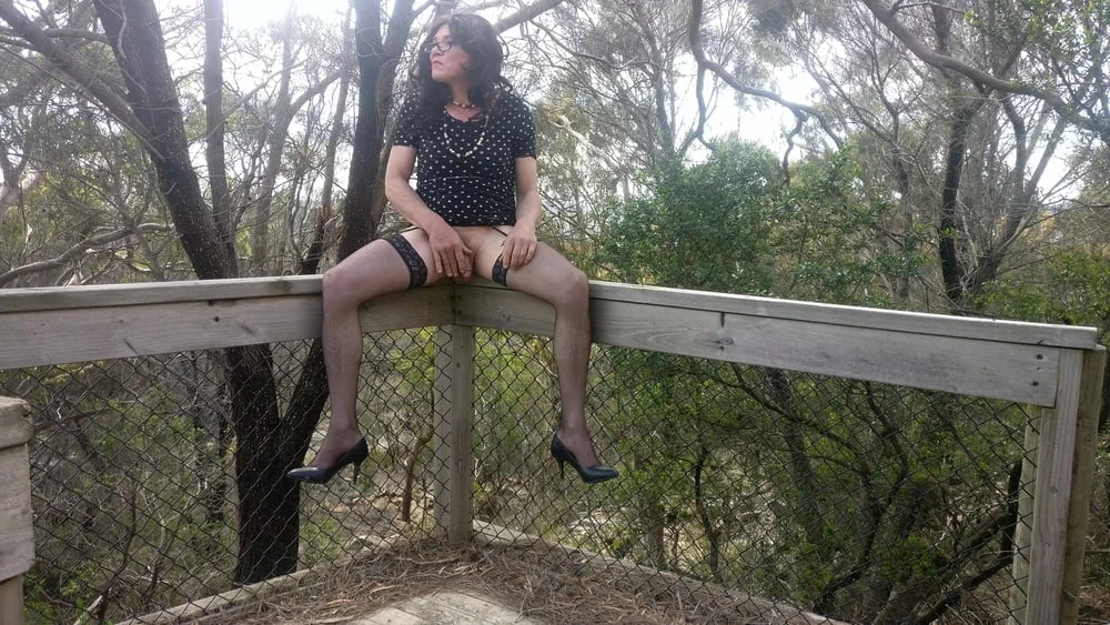 Crossdress Road trip- out on the boardwalk #23