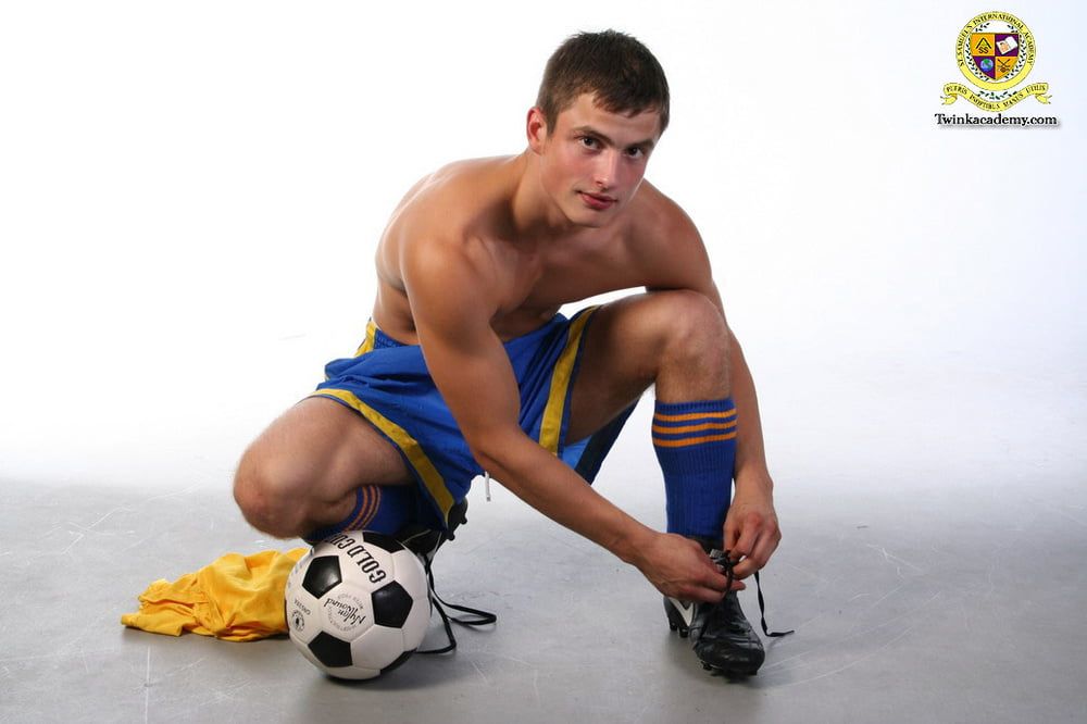 Algridas shows off his soccer skils