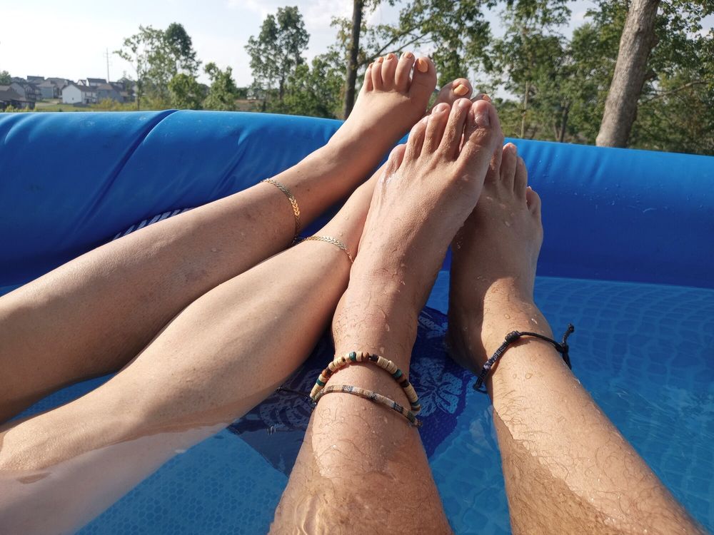 Showing our feet off