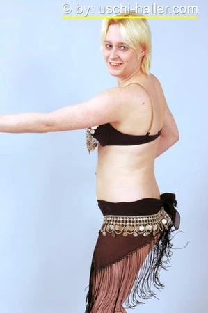 photo shoot with blonde cum slut dany sun as a belly dancer         