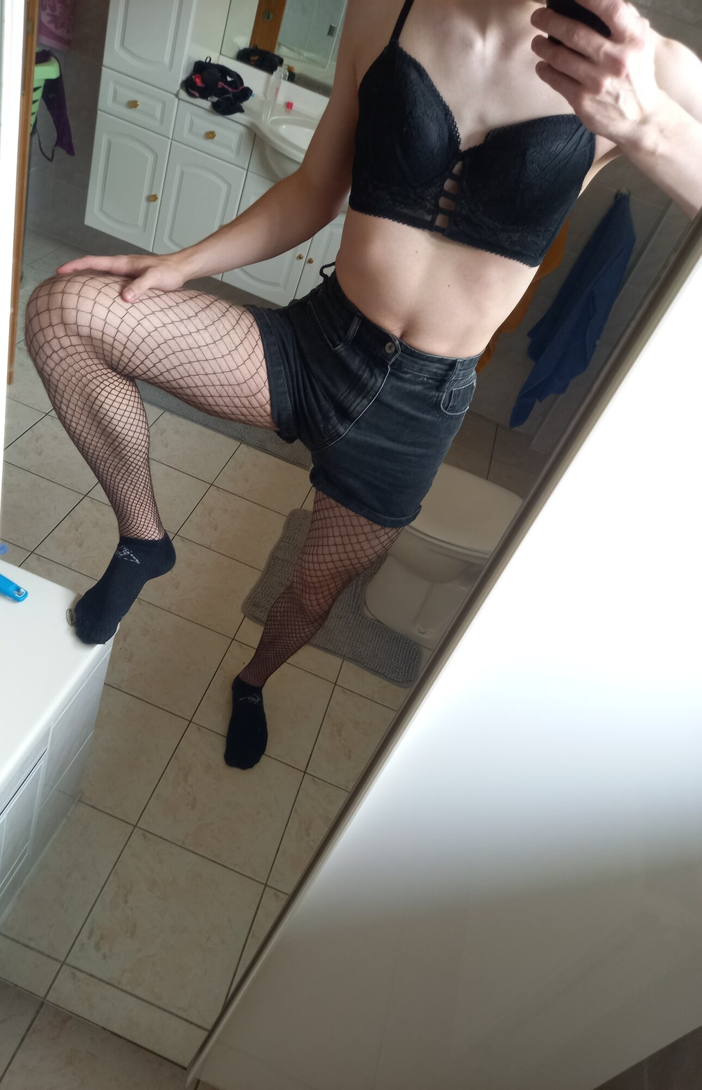 Teen Twink With Huge Cock Tries On Swimsuits, Stockings, ... #6