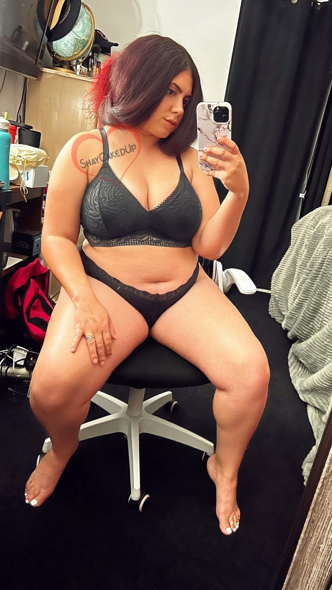 Clothed & nude mirror shot