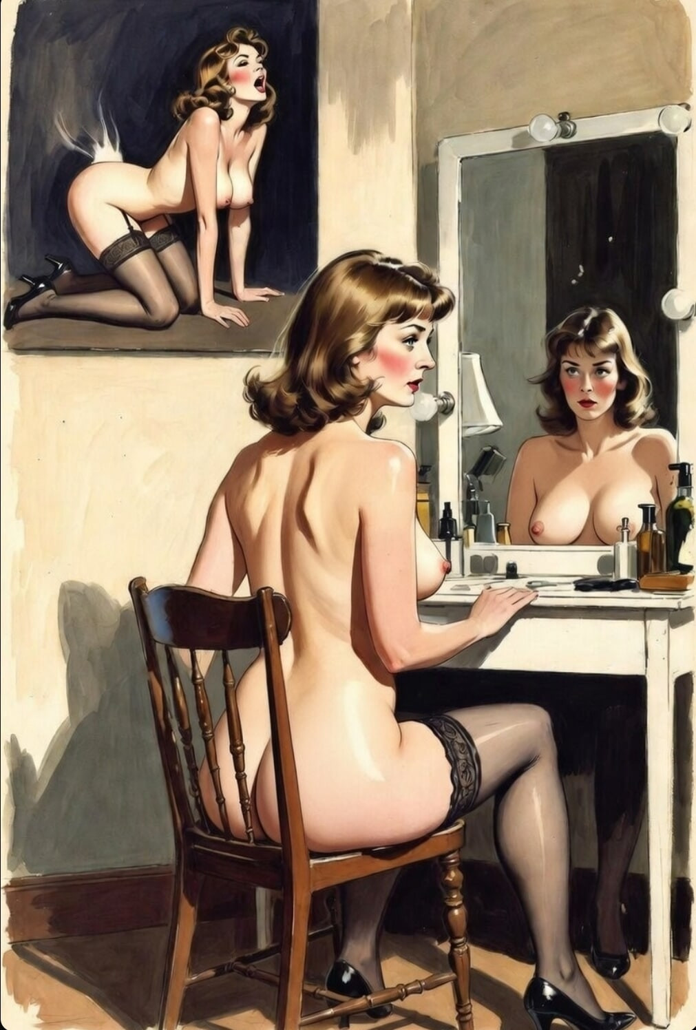 Pixwhores Experimental Enhanced: Topless Blondes & Brunette  #11